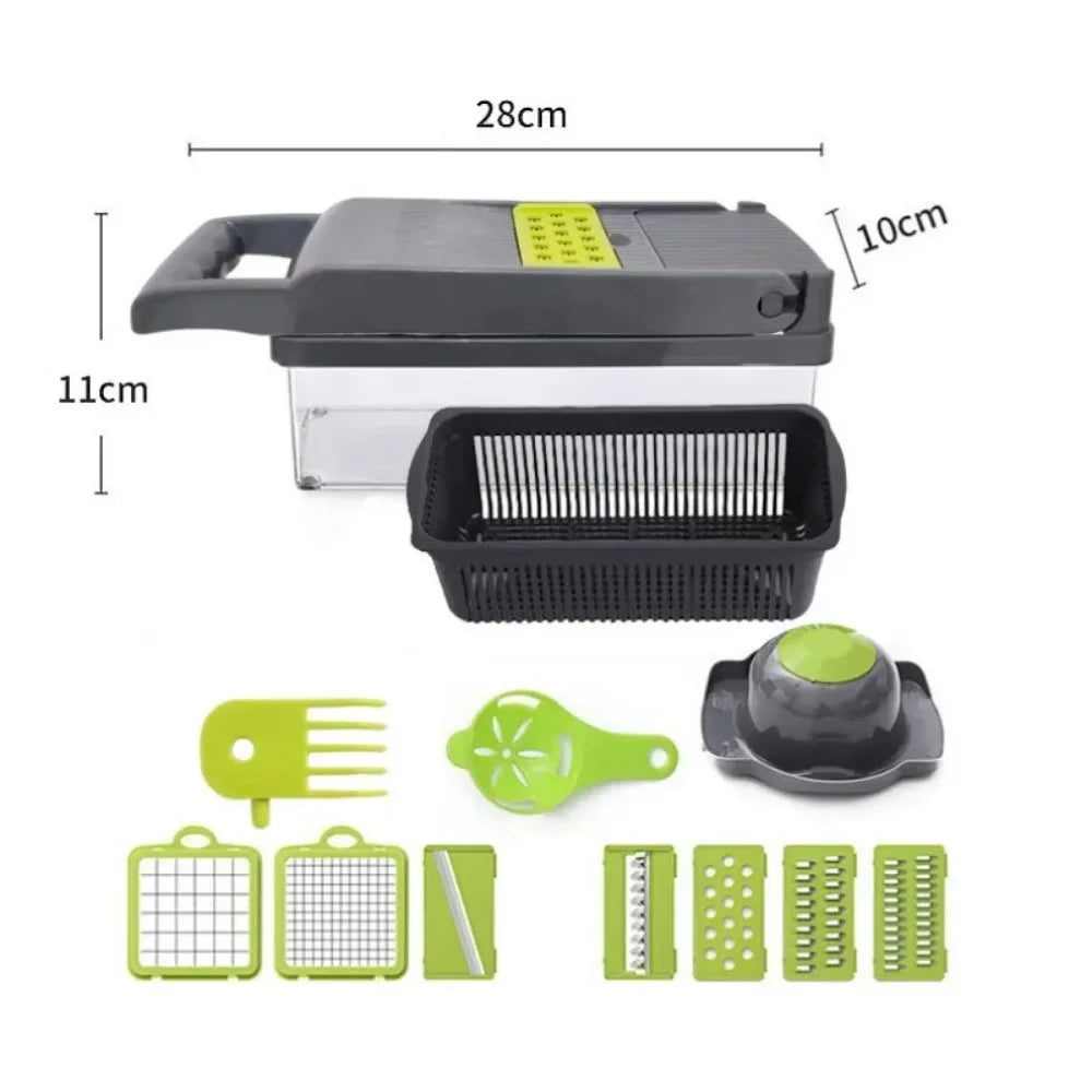 Multifunctional Vegetable Chopper With Slicer And Dicer