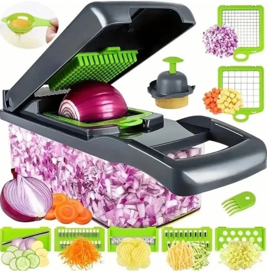14 in 1 grey Color Multifunctional Vegetable Chopper With Slicer And Dicer